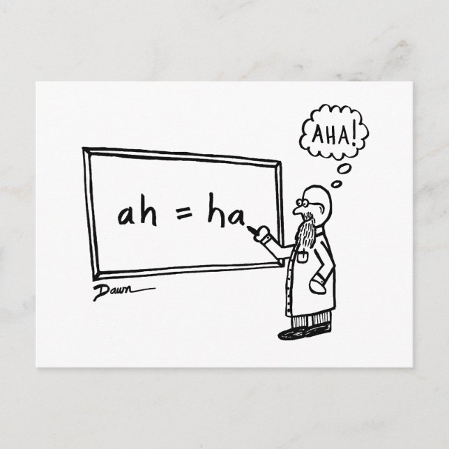 Aha! Postcard (Front)