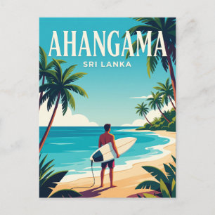 Ahangama Beach Sri Lanka Postcard