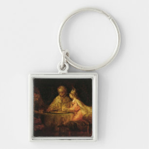 Ahasuerus , Haman and Esther, c.1660 Key Ring