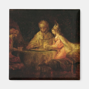 Ahasuerus , Haman and Esther, c.1660 Magnet