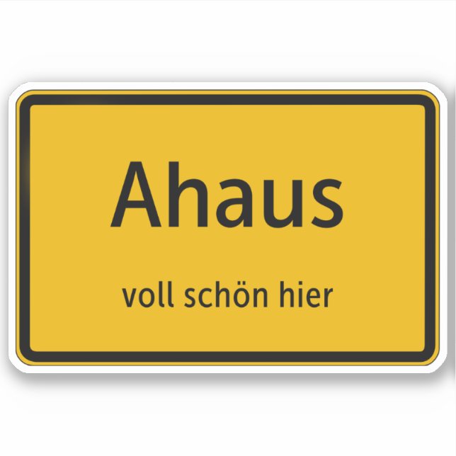 Ahaus sticker decals car stickers (Front)