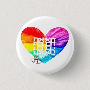 Ahava Love Pride Art 3 Cm Round Badge