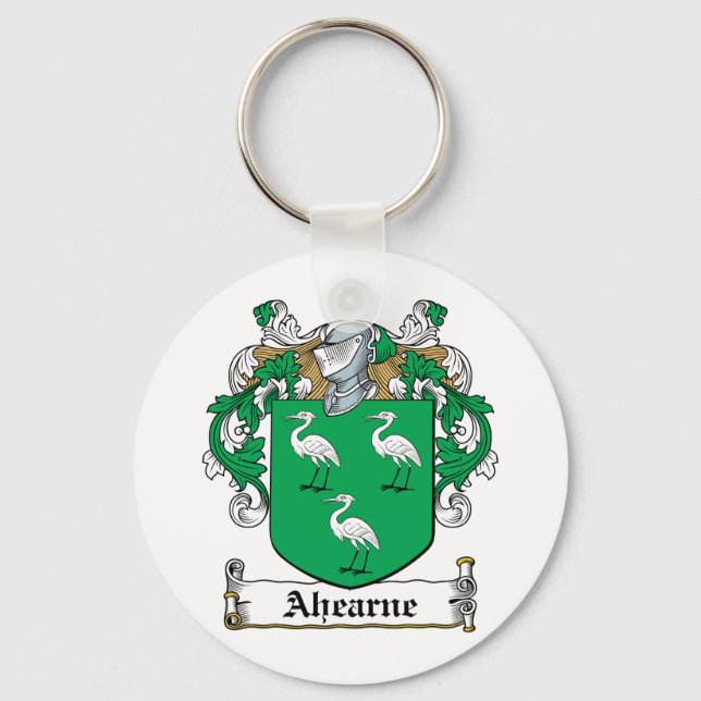 Ahearne Family Crest Key Ring (Front)