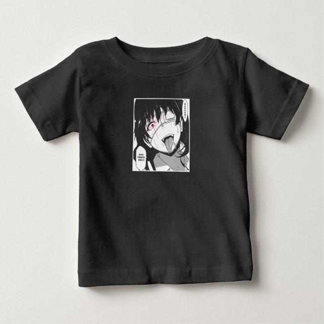 Ahegao T Shirt nurse costume face Anime Funny (Front)