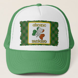Aherne Irish Flag Shamrock Trucker Hat