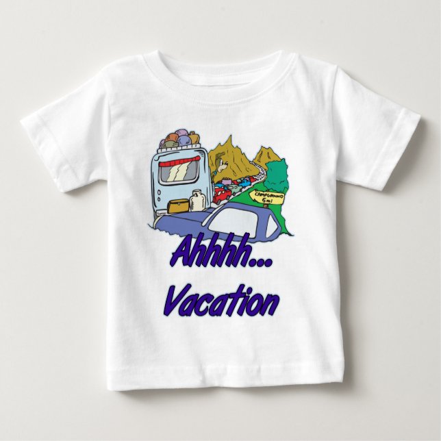 Ahh Vacation Camping Baby T-Shirt (Front)