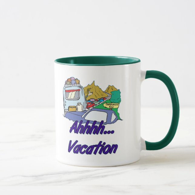 Ahh Vacation Camping Mug (Right)