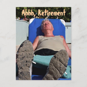 Ahhh, Retirement postcard