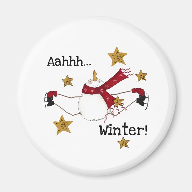 AHHH WINTER MAGNET (Front)