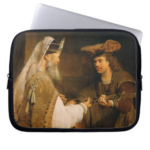 Ahimelech giving the sword of Goliath to David Laptop Sleeve
