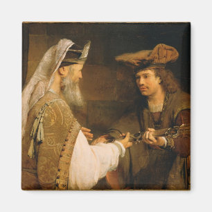 Ahimelech giving the sword of Goliath to David Magnet