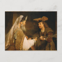 Ahimelech giving the sword of Goliath to David