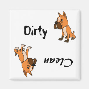 AHL- Dirty Paws Boxer Magnet