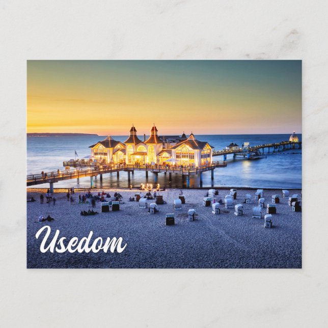 Ahlbeck Pier, Usedom, Germany Postcard (Front)