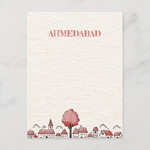 Ahmedabad India Travel Postcard