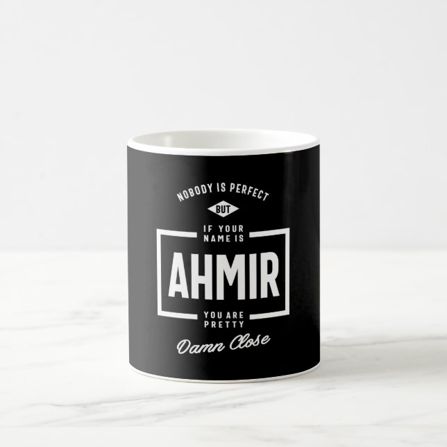 Ahmir Personalised Name Birthday Gift Coffee Mug (Center)