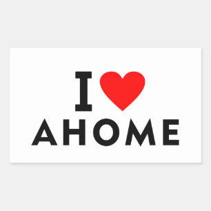 Ahome Mexico love city heart like travel Rectangular Sticker