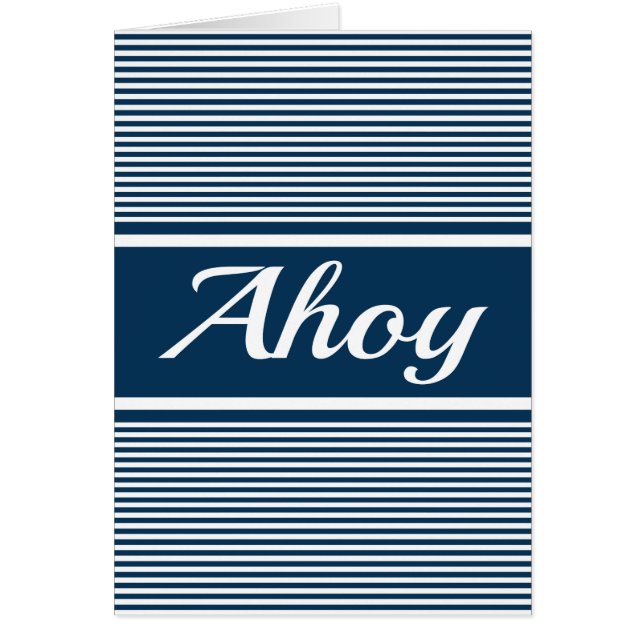 Ahoy (Front)