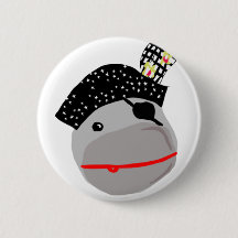 Ahoy! A cute pirate button.