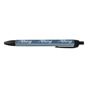 Ahoy Black Ink Pen