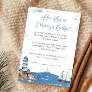 Ahoy It’s A Boy Nautical How Big Is Mummy's Belly
