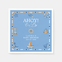 Ahoy It’s a Boy Nautical Sailor Ocean Baby Shower