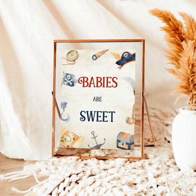 Ahoy It's A Boy Baby Shower Babies Are Sweet Poster (Creator Uploaded)