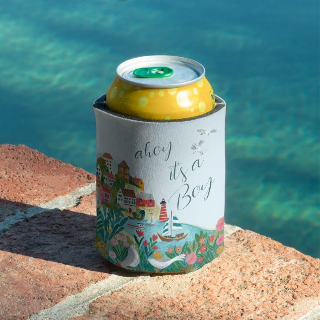 Ahoy it's a boy baby shower party can cooler (In Situ Pool)