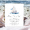 Ahoy it's a Boy Boat Baby Shower Budget Invitation