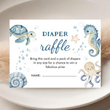 Ahoy It's  A Boy Boy Baby Shower Diaper Raffle