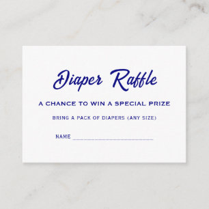 Ahoy Its A Boy Cool Baby Shower Diaper Raffle Name Enclosure Card