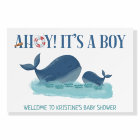 Ahoy It's a Boy! Happy Whale Welcome