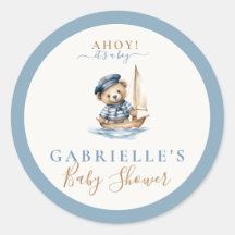 Ahoy it's a Boy! Minimalist Nautical Baby Shower 