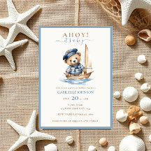 Ahoy it's a Boy! Minimalist Nautical Baby Shower
