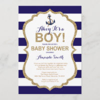 Ahoy it's a Boy! Nautical Baby Shower by mail