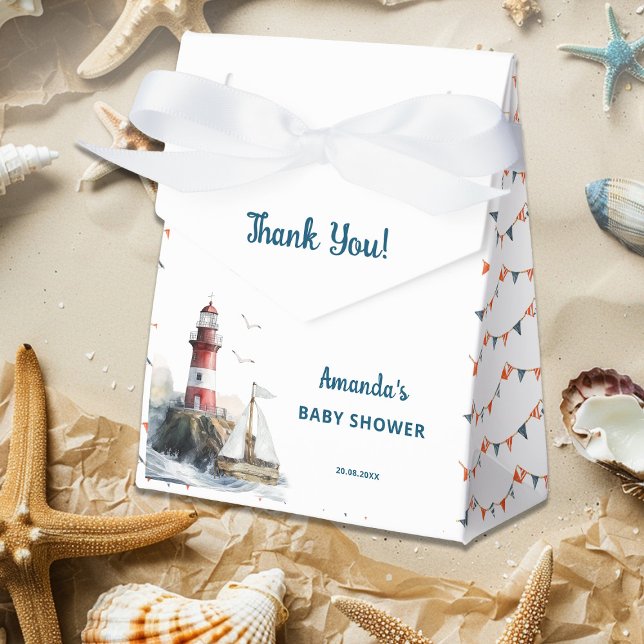 Ahoy It's a Boy Nautical Baby Shower Favour Box (Creator Uploaded)