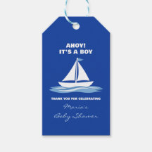 Ahoy It's a Boy! Nautical Baby Shower Thank You
