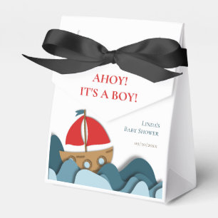 Ahoy its a boy Nautical Boy Baby Shower Favour Box