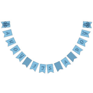 Ahoy Its A Boy Nautical Bunting