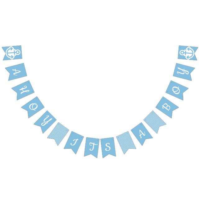 Ahoy Its A Boy Nautical Bunting (All)
