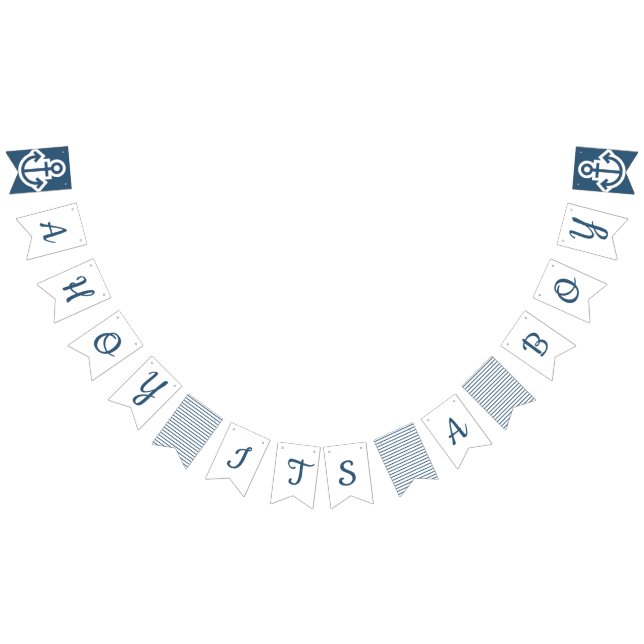 Ahoy Its A Boy Nautical Bunting (All)