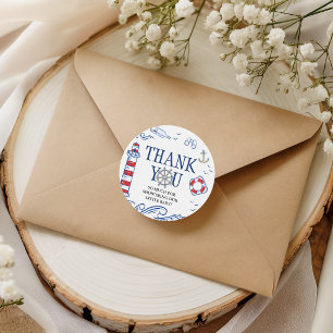 Ahoy It's a Boy Nautical Favour Gift Tags