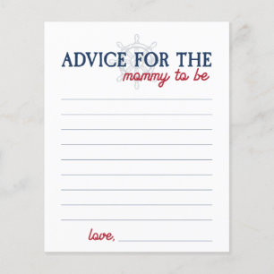 Ahoy It's a Boy Nautical Shower Advice for New Mum