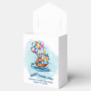 Ahoy Its A Boy Nautical Theme Baby Shower Favour Box