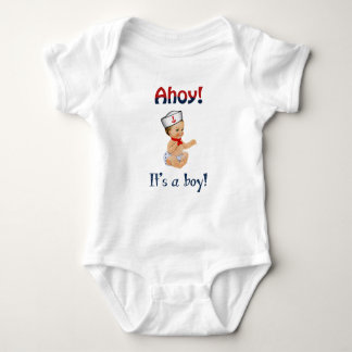Ahoy It's a Boy One Piece T-Shirt Baby Bodysuit