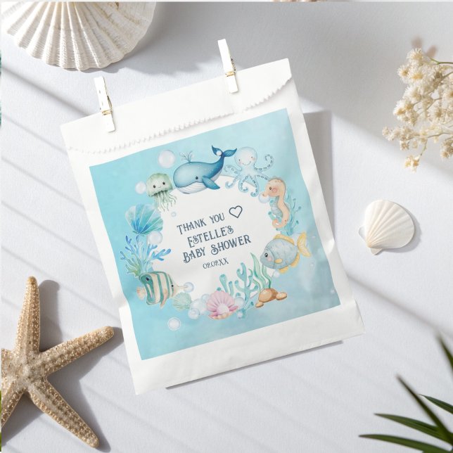 Ahoy! It's a Boy Under The Sea Boy Baby Shower  Favour Bag (Creator Uploaded)