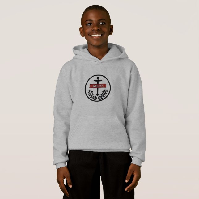 Ahoy - Kids' Pullover Hoodie (Front Full)