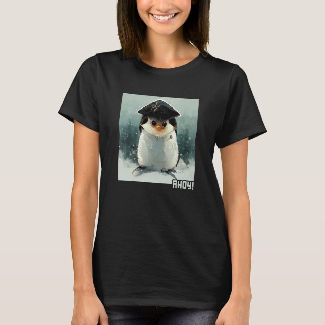 Ahoy King Emperor Sea Bird Penguin Penguin T-Shirt (Front)