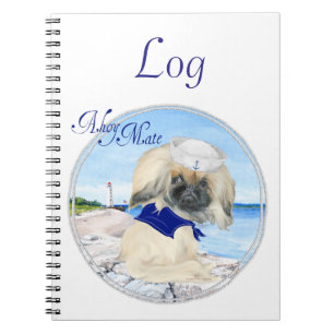 Ahoy Little Sailor Peke Notebook