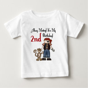 Ahoy Matey Pirate 2nd Birthday tshirts and Gifts